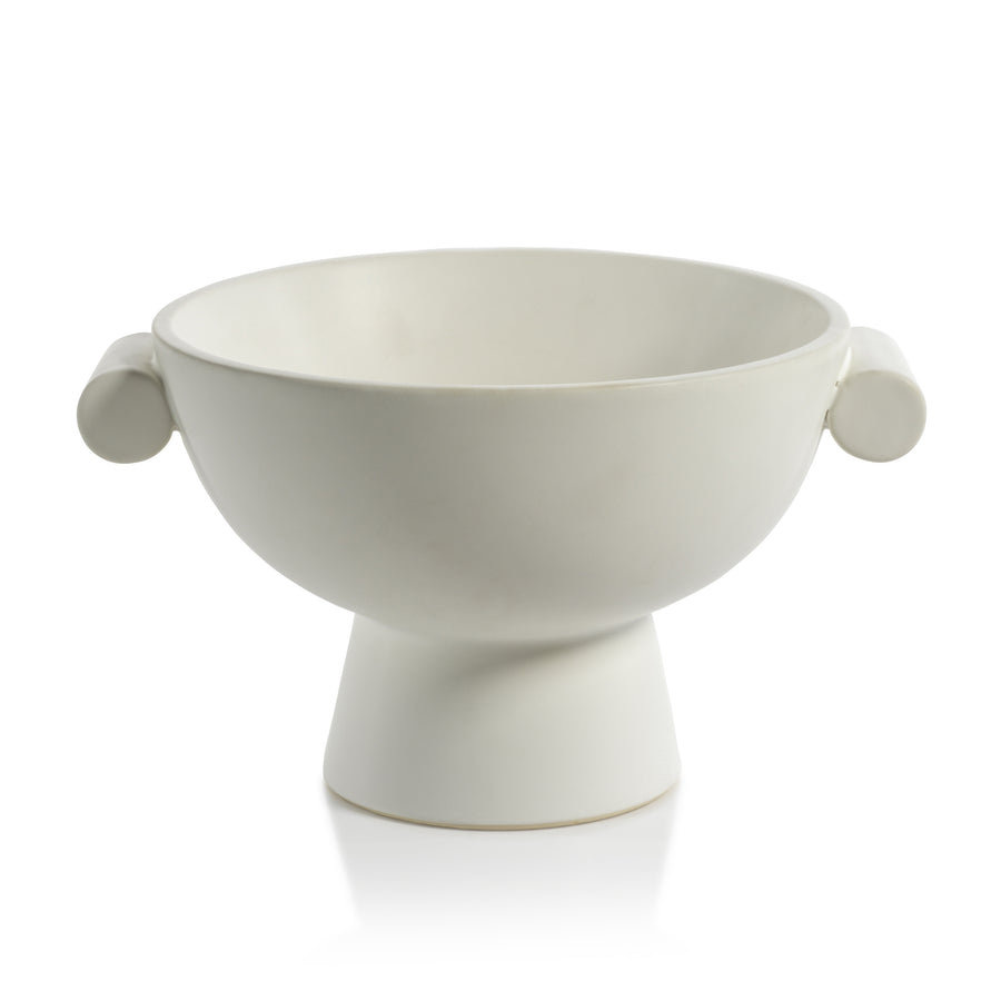 Matte White Ceramic Bowl - Image 2