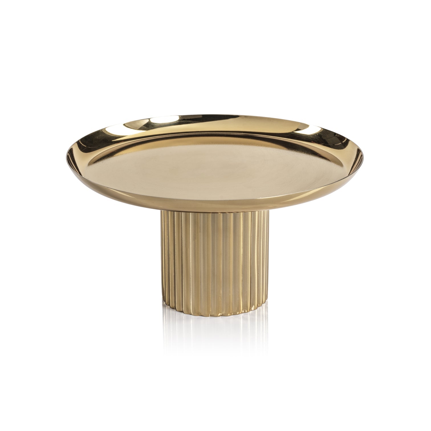 Polished Gold Footed Serving Tray - Image 3