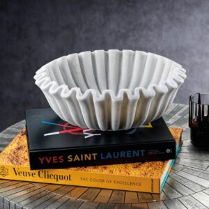 Scalloped Marble Bowl